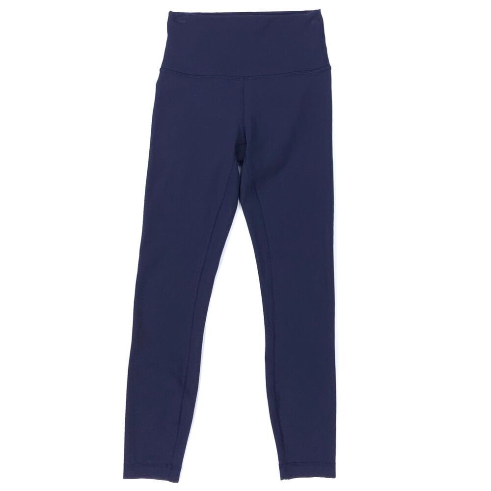 LULULEMON Wunder Train High-Rise Tight 25" True Navy Crop Leggings Athleisure 4